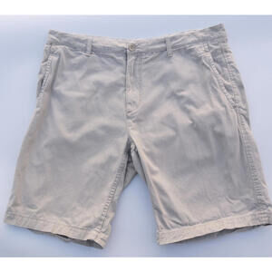 Black Brown 1826 Beige Khaki Flat Front Cotton Shorts Men's 40